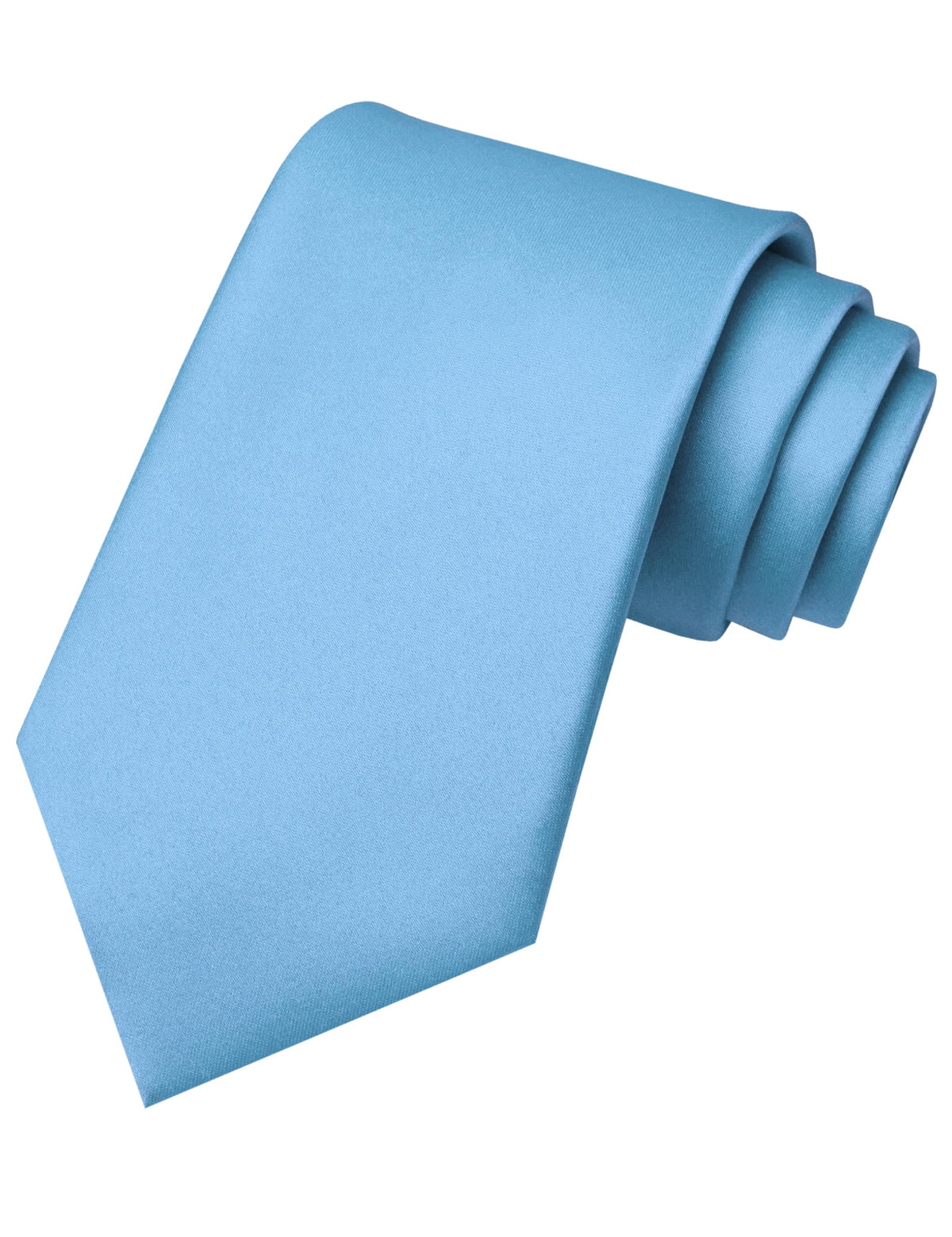 RBOCOTT Solid Color Tie Mens Necktie for Business and Wedding Party