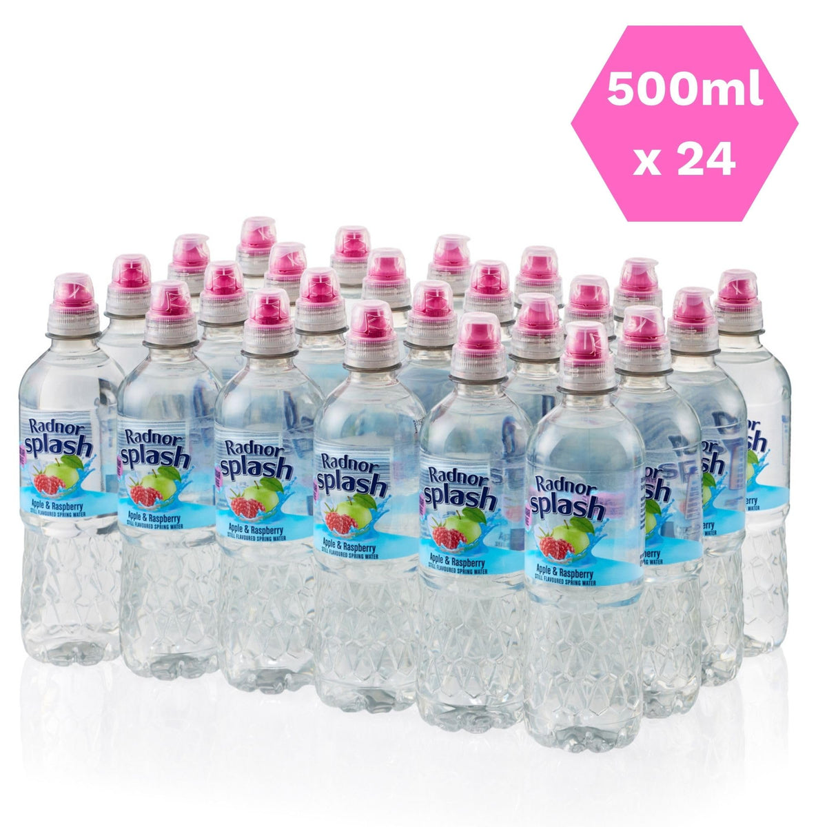 Radnor Splash Flavoured Water Sugar Free 500ml - Pack of 24 (Strawberry)