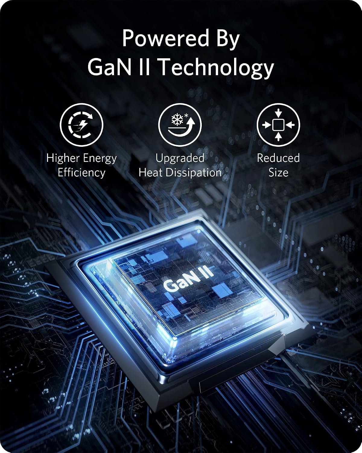 Anker 735 Charger (Nano II 65W), PPS 3-Port Fast Compact USB C Charger