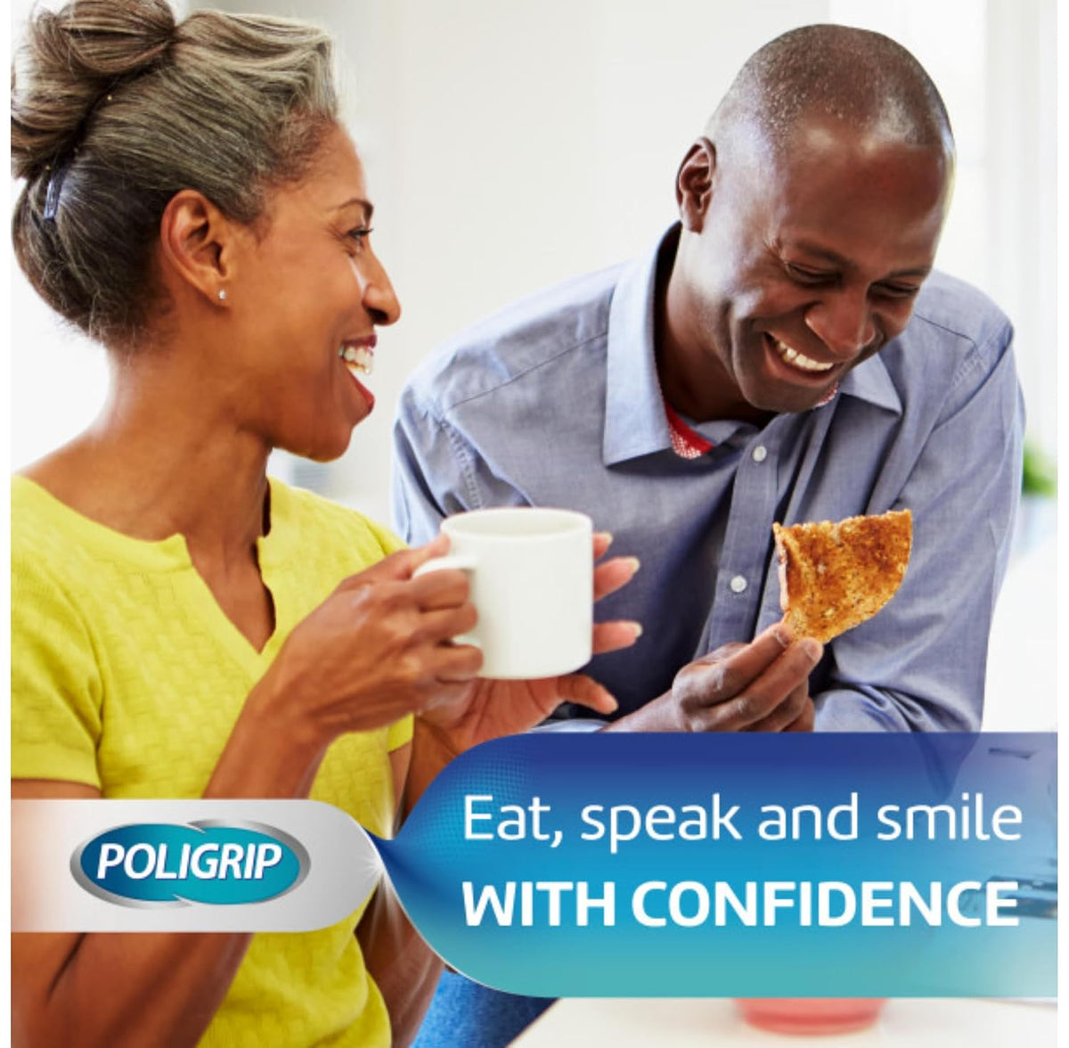 Poligrip Denture Adhesives Cream Ultra, Provides Strong all-day Hold for Dentures, 40g
