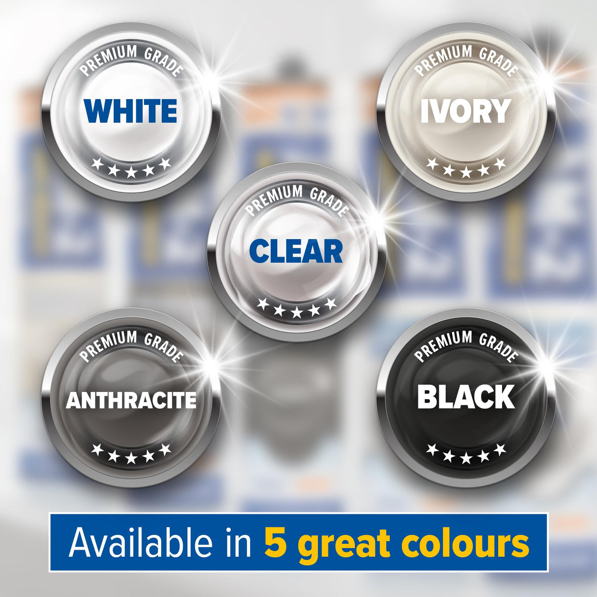 Dryzone Silicone Sealant White Anti Mould 310ml - Premium Sanitary-Grade