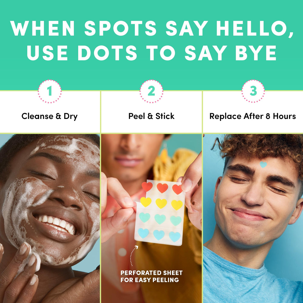 Dots for Spots Oval Spot Patch with Micro Darts - Pack of 9 Translucent Spot Treatment Stickers Infused With Niacinamide & Salicylic Acid - Fast-Acting, Vegan & Cruelty Free Skin Care