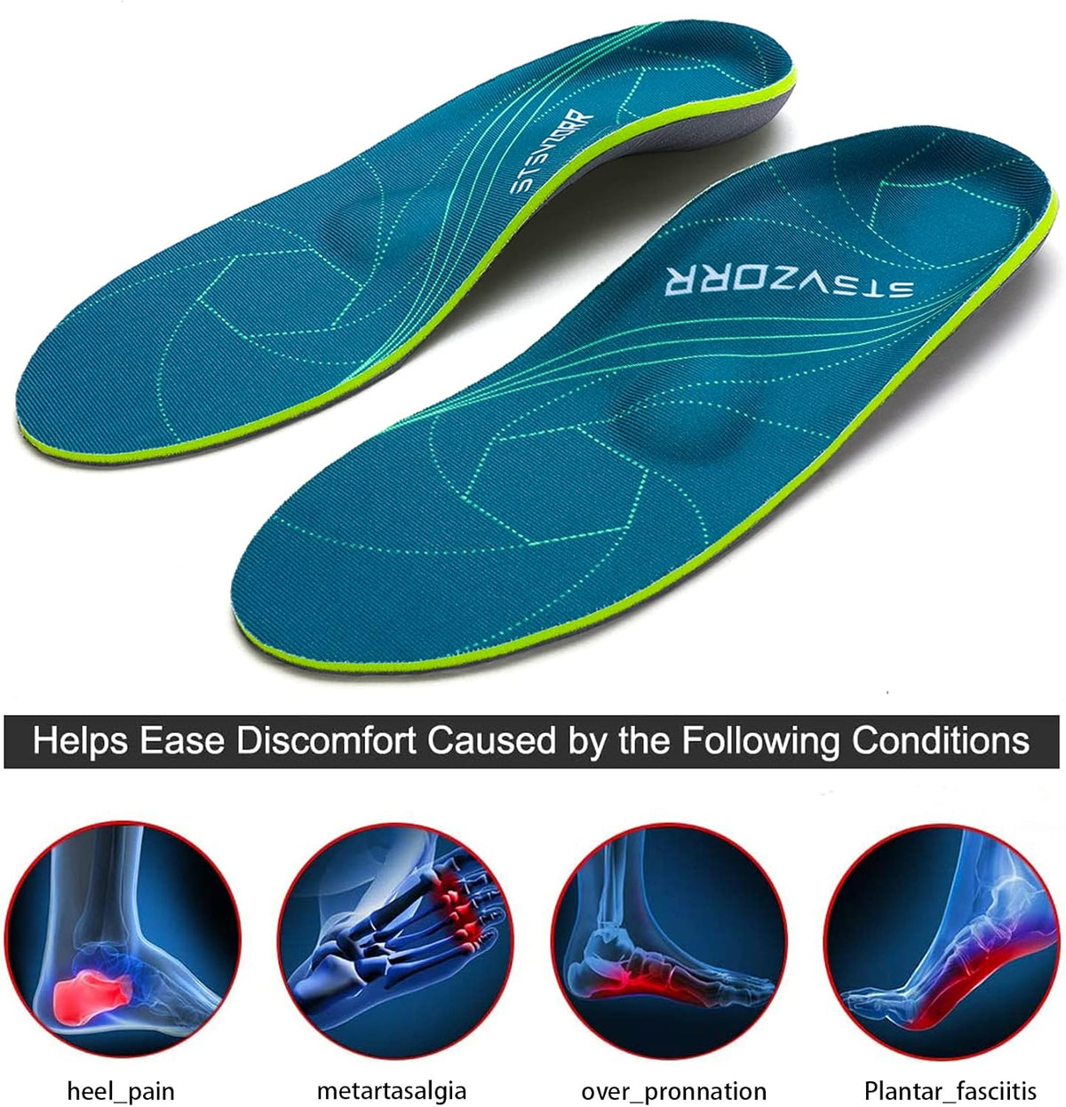 Plantar Fasciitis Arch Support Orthopedic Insoles