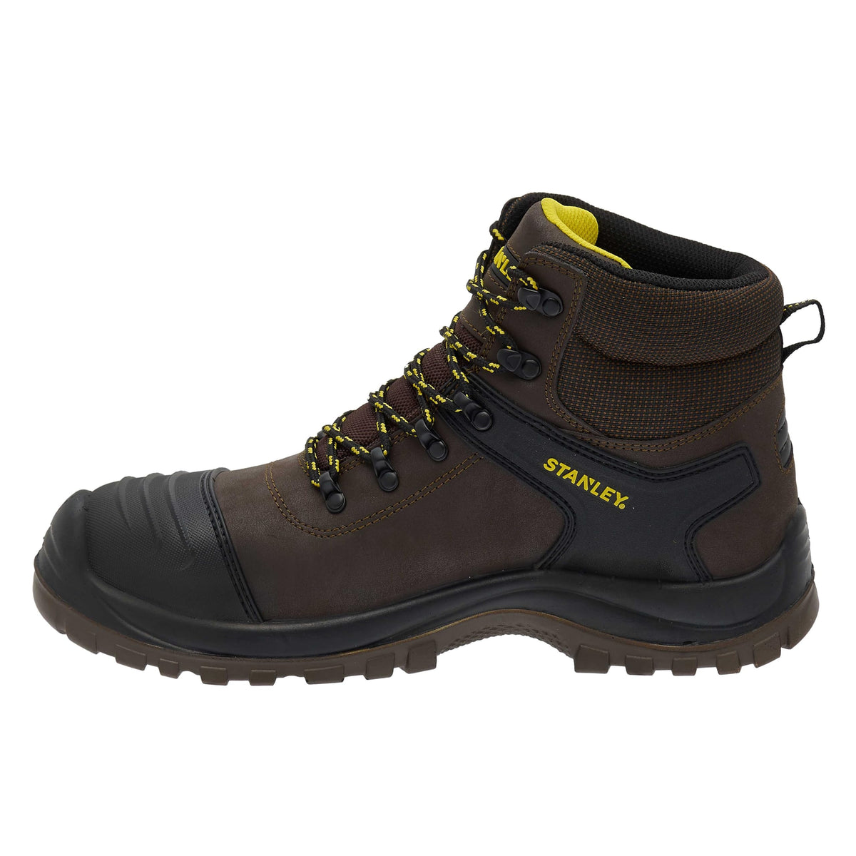 STANLEY Branxton Men's Leather, Steel Toe, Steel Midsole Plate, Waterproof, Safety Work Boot