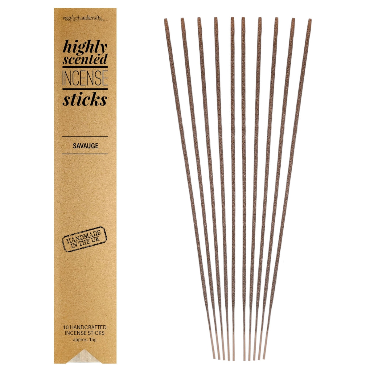 Highly Scented Incense Sticks, 10 Sticks (Crisp Fall Night)