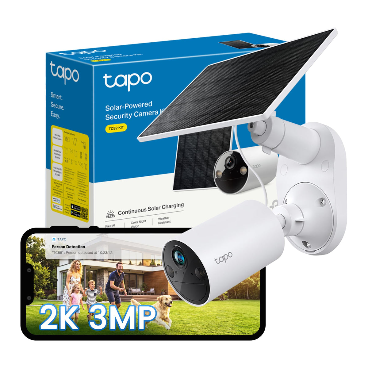 Tapo 2K QHD Wireless Indoor/Outdoor Smart Security Camera