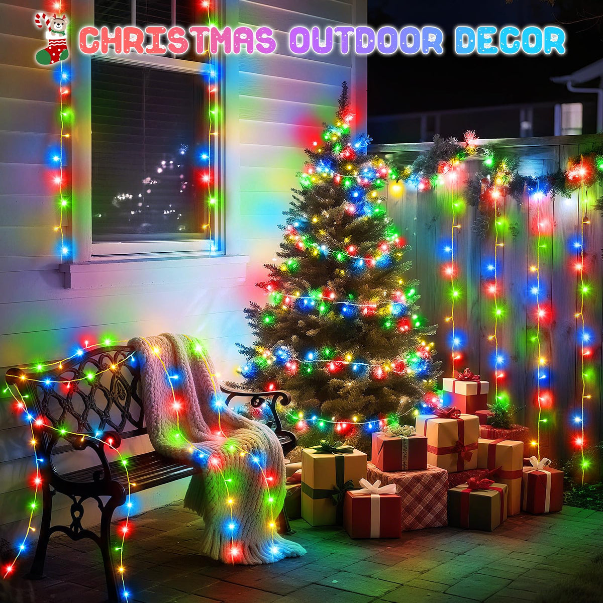 Dalugo Battery Fairy Lights, 3M 30 LED Warm White String Lights with 6h Timer, IP65 Waterproof Battery Powered Fairy Lights for Indoor Outdoor Christmas Decorations