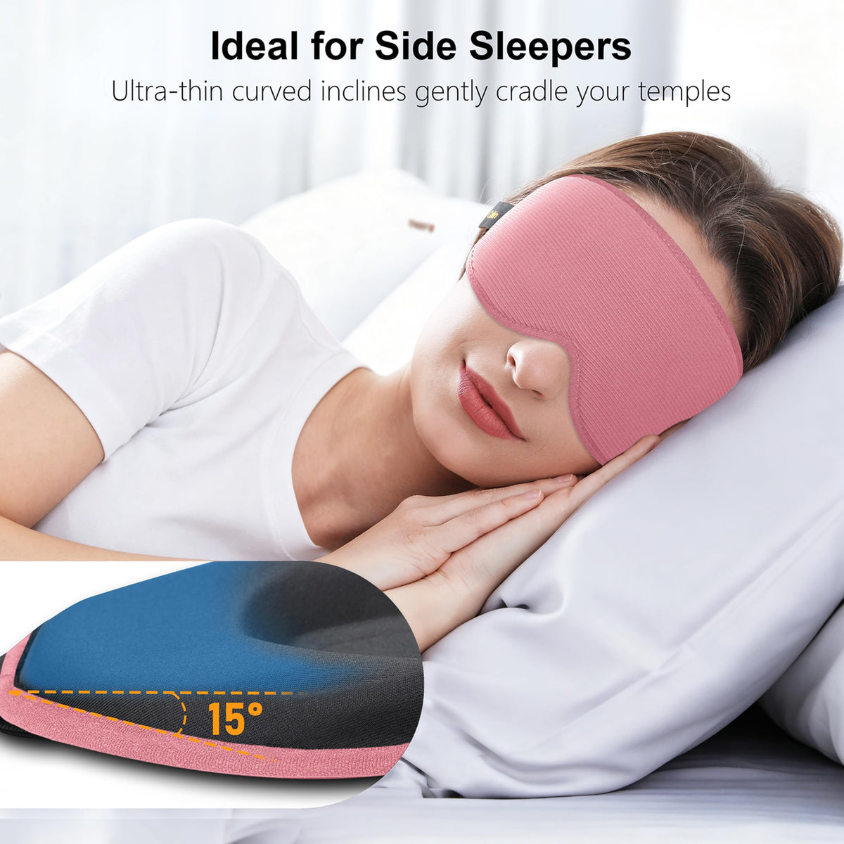 Gritin 100% Blackout Sleep Mask for Women & Men-Zero Eye Pressure Eye Mask
