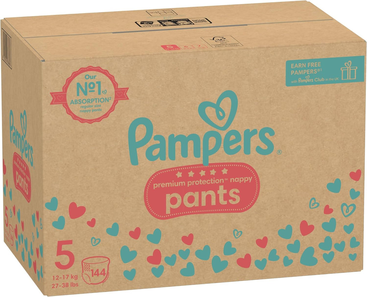 Pampers Premium Protection Nappy Pants Size 5