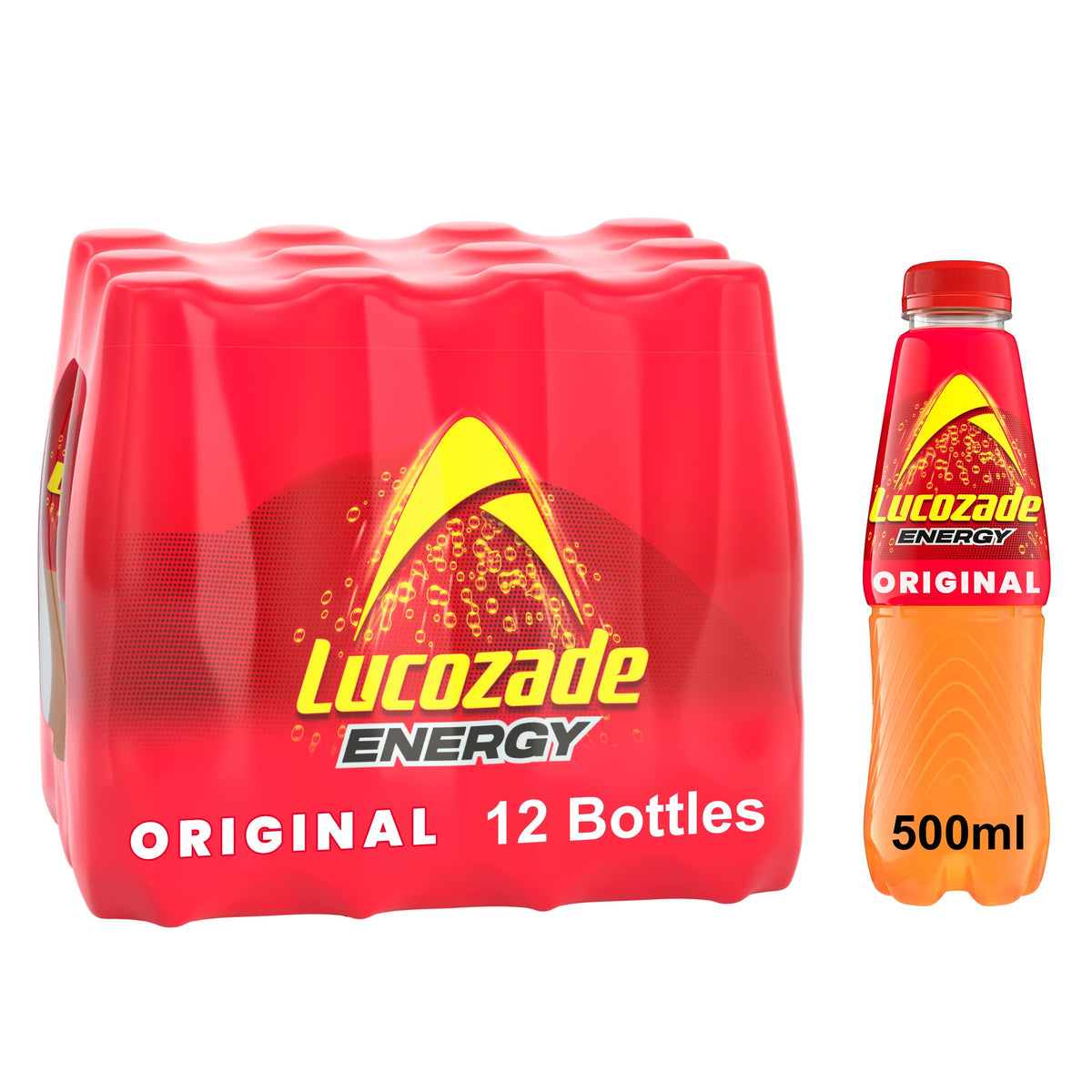 Lucozade Energy Cherry 500ml (Pack of 12)