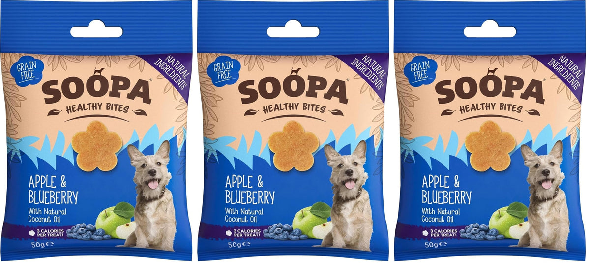 Soopa Strawberry Dog-Quiri Healthy Bites, Dog Training Treats, 50 g, 1-Pack