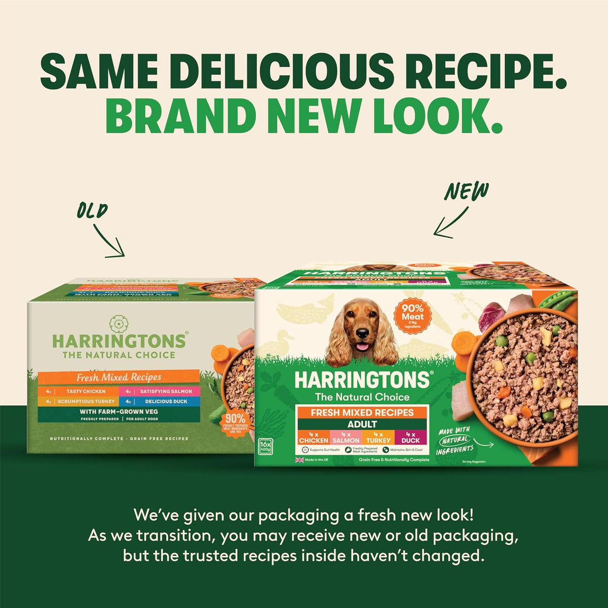 Harringtons Complete Wet Adult Dog Food Trays Mixed Pack 16x400g