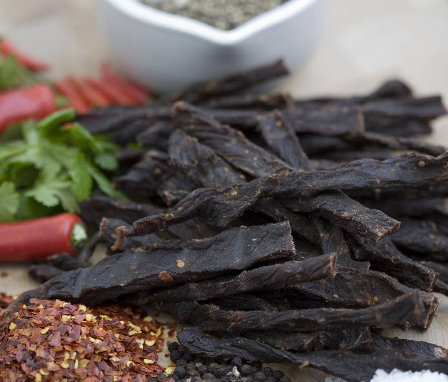 Hunters Biltong - 100g Beef Chilli Bites - Beef Snap Sticks - Authentic South African Biltong - High Protein Snacking for Pre or post work out - Low Sugar & Low Carb - Suitable for Paleo and Keto Diet