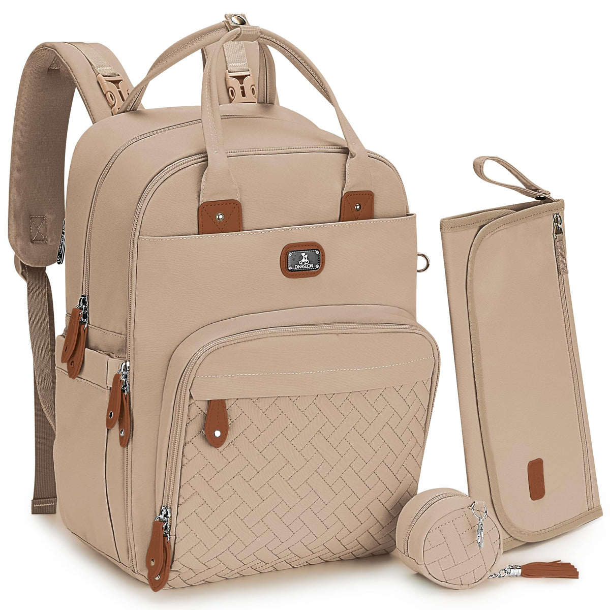 Dikaslon Baby Changing Bags Backpack, Large Baby Bag, 19 Pockets, Outdoors