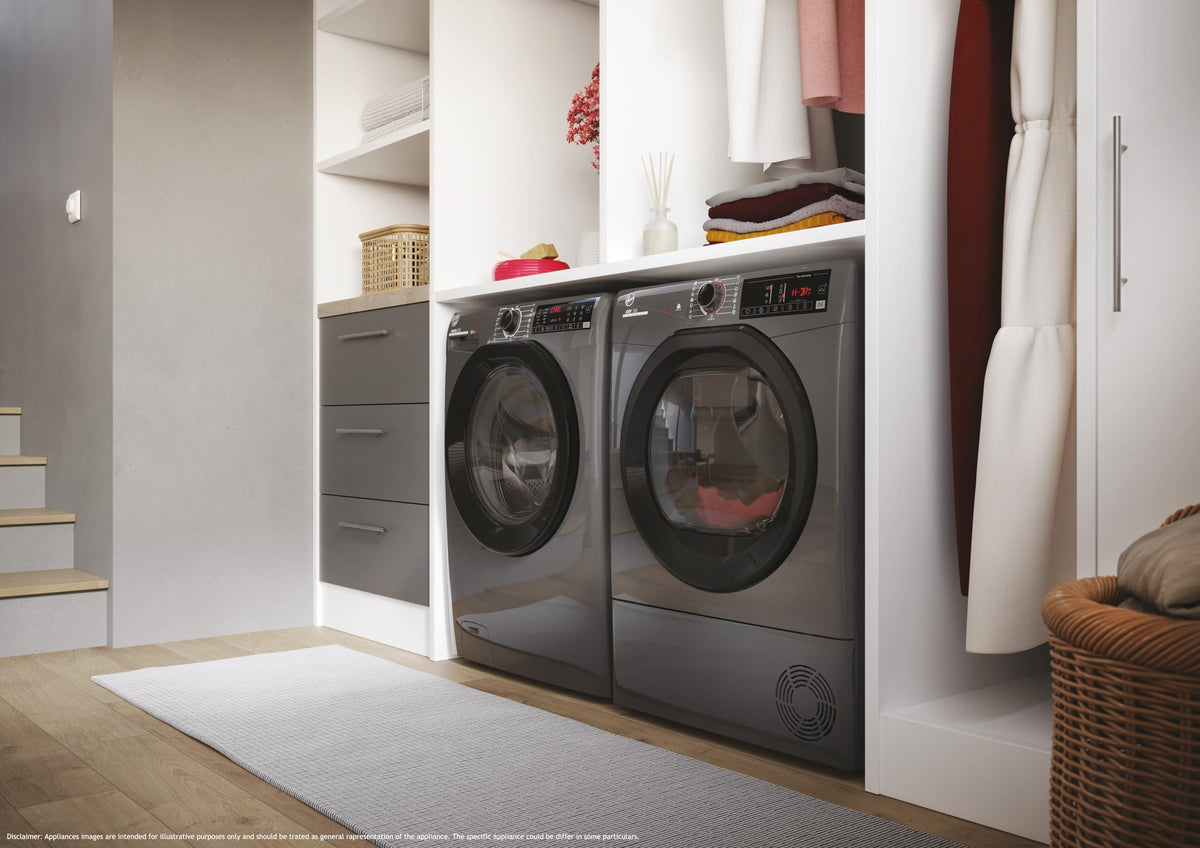 Hoover H-DRY 350 Condenser Tumble Dryer, 9kg, White, B Class