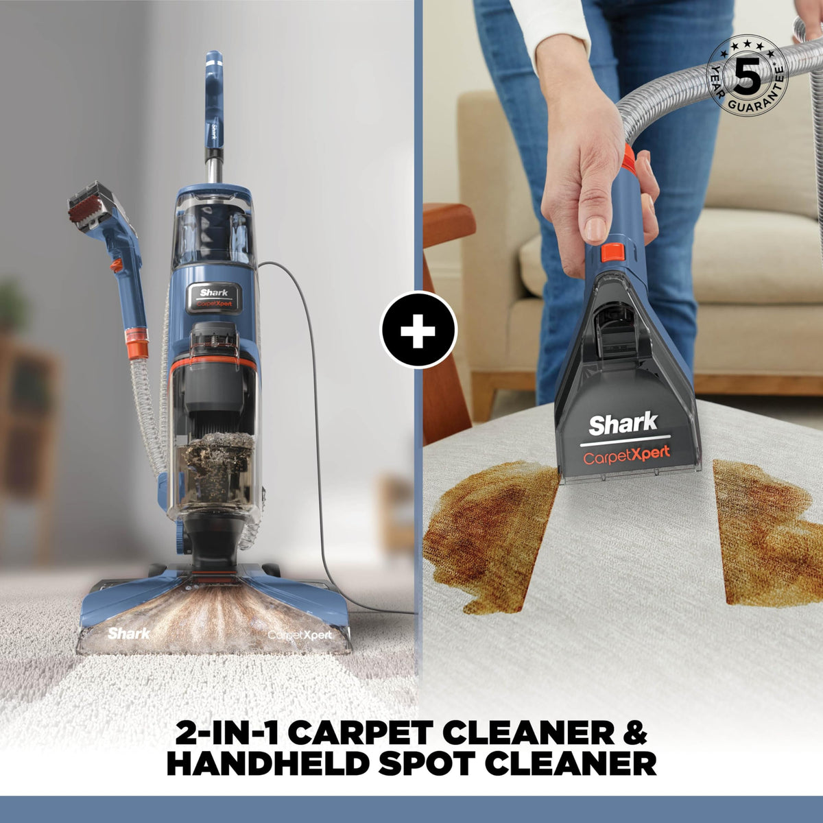 Shark CarpetXpert Deep Clean Carpet Cleaner, 2.3L. 960W, Grey, EX150UKCP