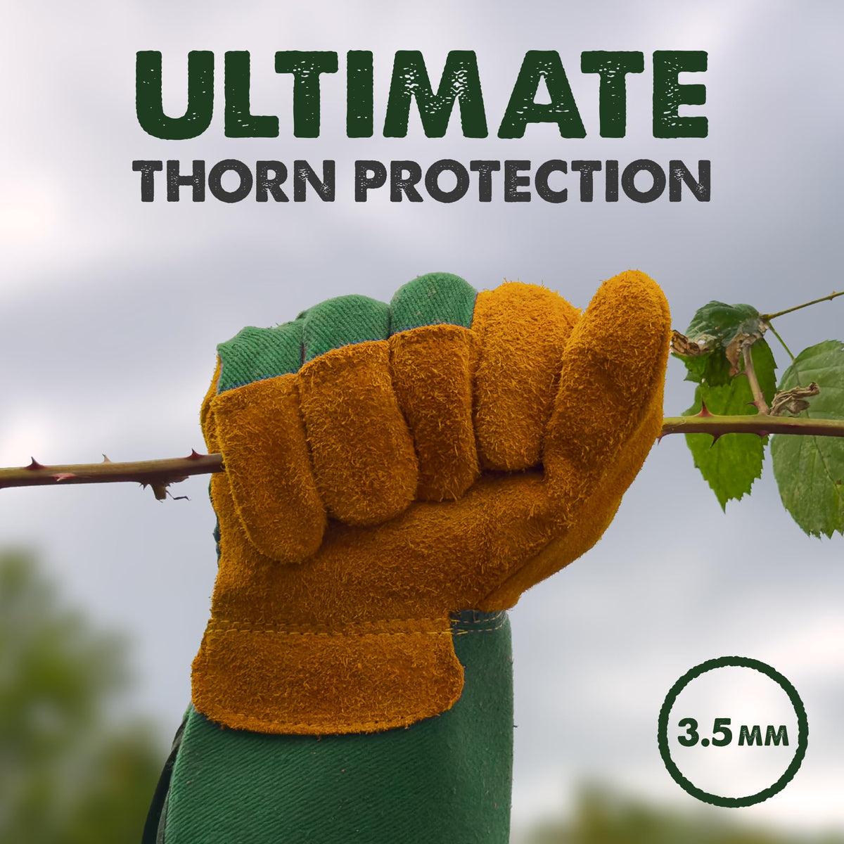 DIY Doctor Leather Gardening Gloves, Unisex Thorn Proof, 3 Pack