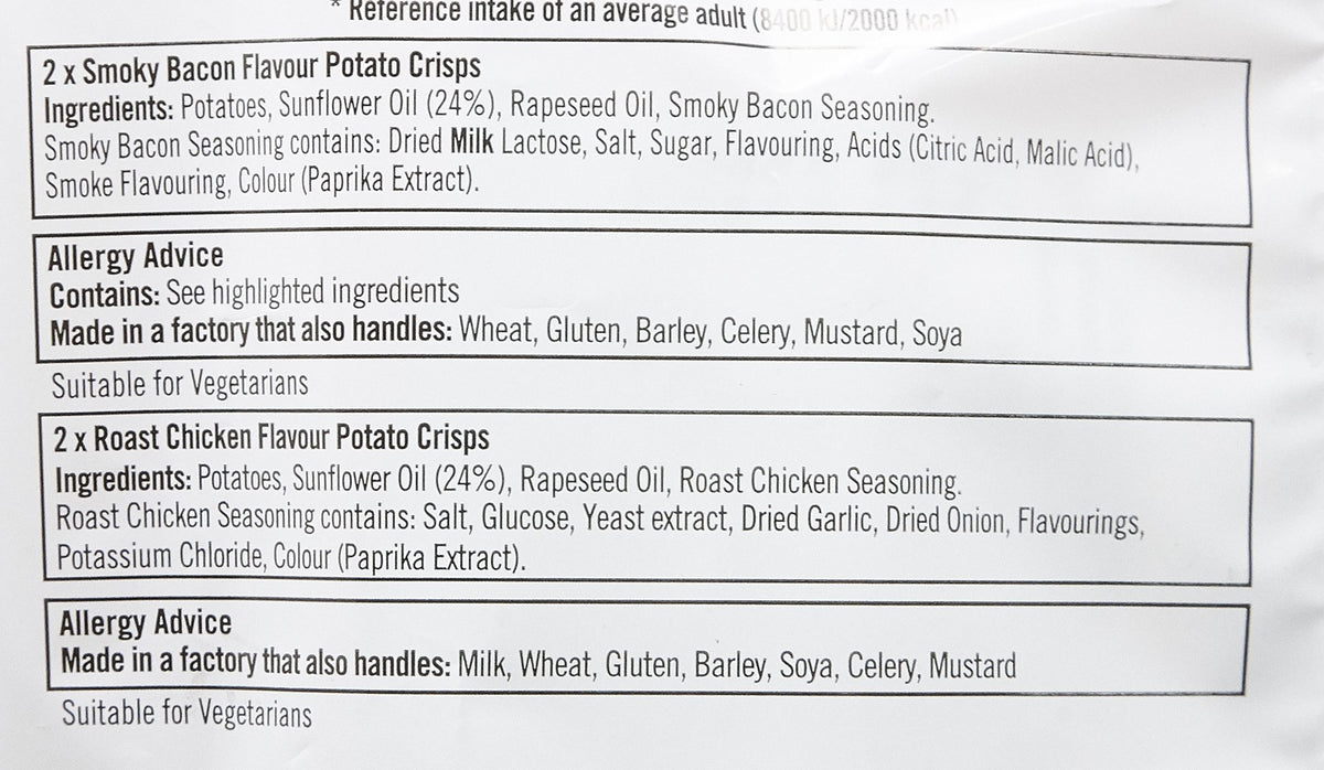 Walkers Baked Snacks Sea Salt 6 x 22g