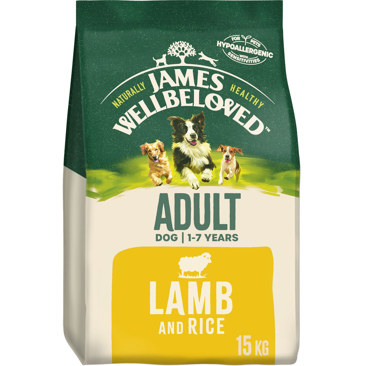 James Wellbeloved Dog Adult Hypoallergenic Dry Food Turkey and Rice 2 kg