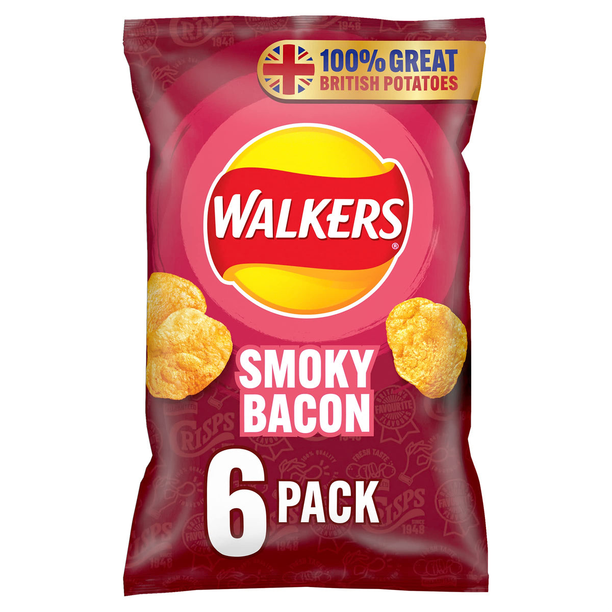 Walkers Baked Snacks Sea Salt 6 x 22g