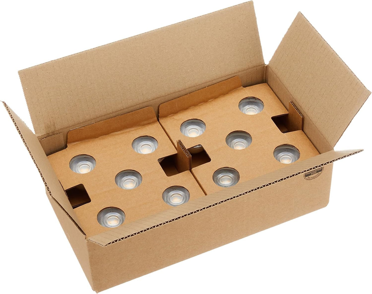 Amazon Basics LED GU10 Spotlight Bulb, 4.7W (equivalent to 50W), Warm White, Non Dimmable - Pack of 10