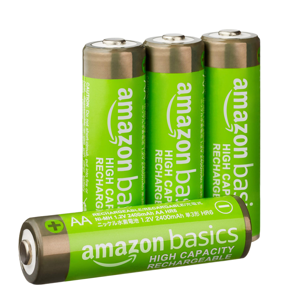 Amazon Basics 8-Pack Rechargeable AAA NiMH High-Capacity Batteries, 850 mAh, 1.2V, Recharge up to 500x Times, Pre-Charged