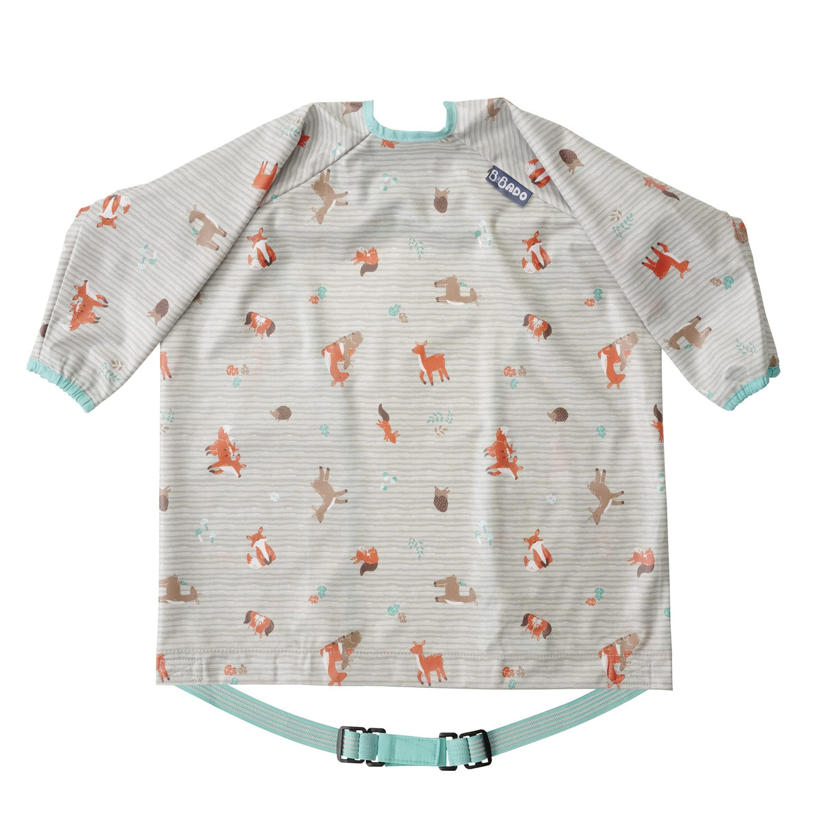 BIBaDO Long Sleeve Baby Bibs - Coverall Weaning Bib with Highchair Strap