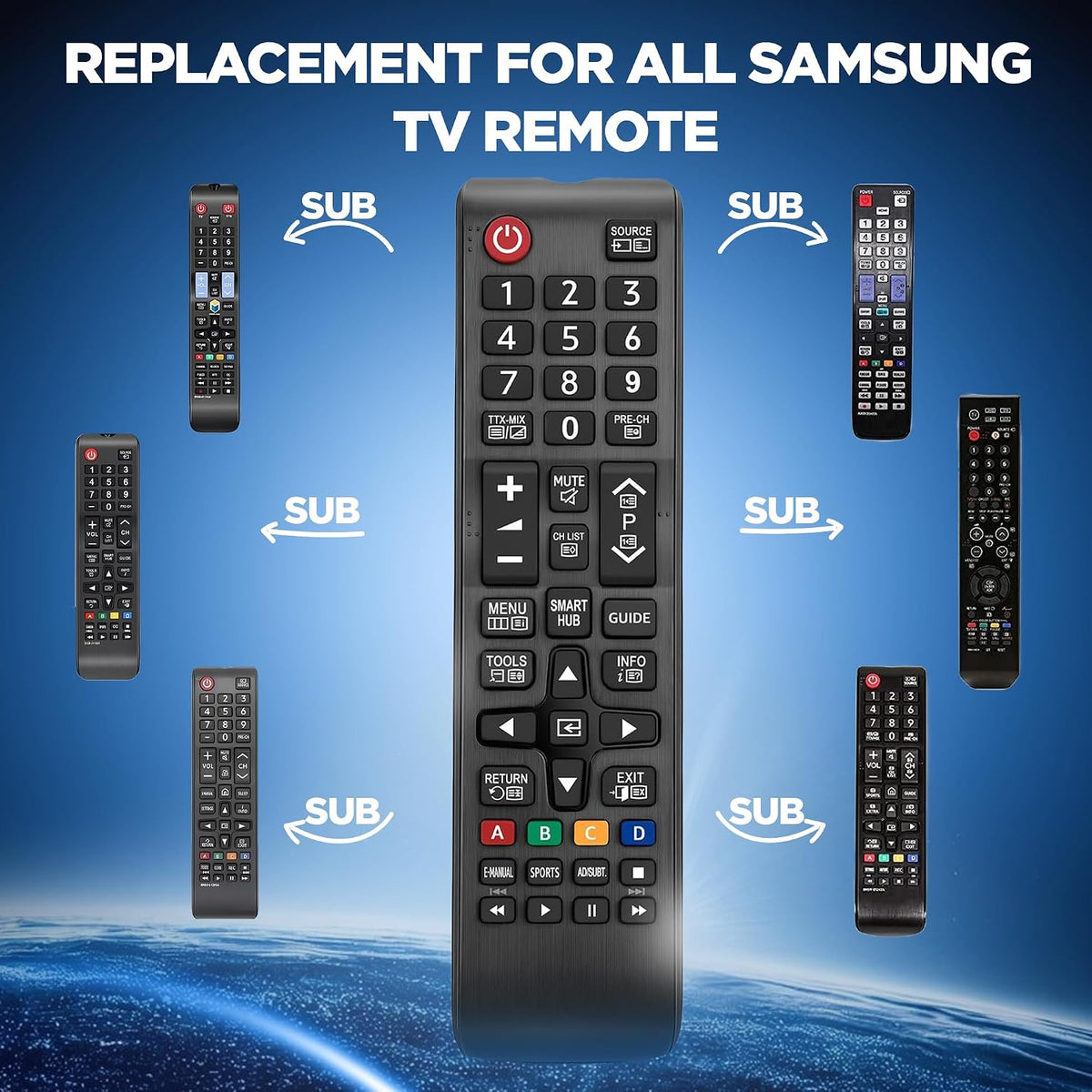 Samsung Tv Remote Control Replacement - Universal Samsung Remote Control
