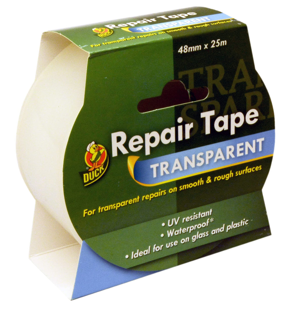 Duck Tape Original Black, 50mm x 25m. The original high strength waterproof gaffer and duct adhesive cloth repair tape