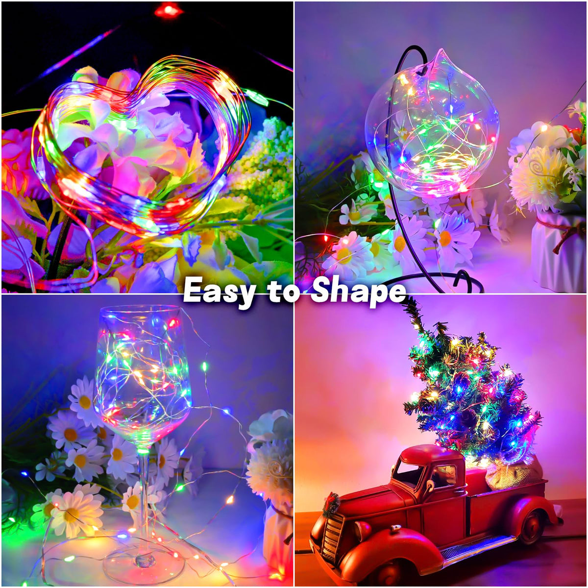 Gcstnn Garden Solar Lights Outdoor, 5M 50 LED Solar Fairy Lights, Copper Wire 8 Modes Waterproof String Lights for Yard, Christmas Tree, Bedroom, Gate, Indoor/Outside Decorations(Orange)