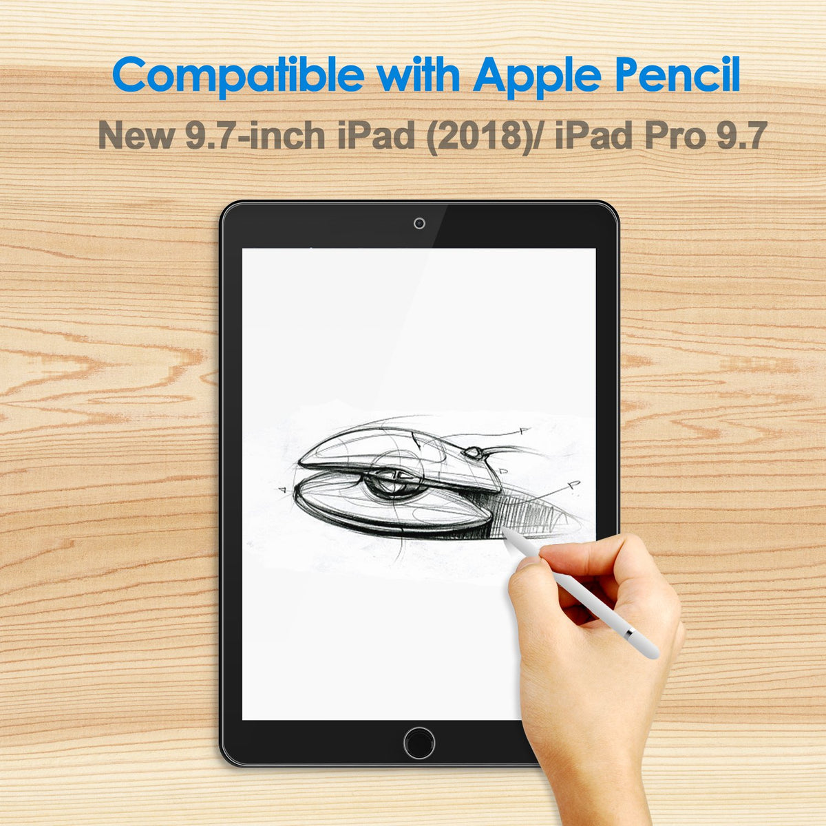 JETech Screen Protector for iPad (A16) 11th/10th Gen, 2-Pack