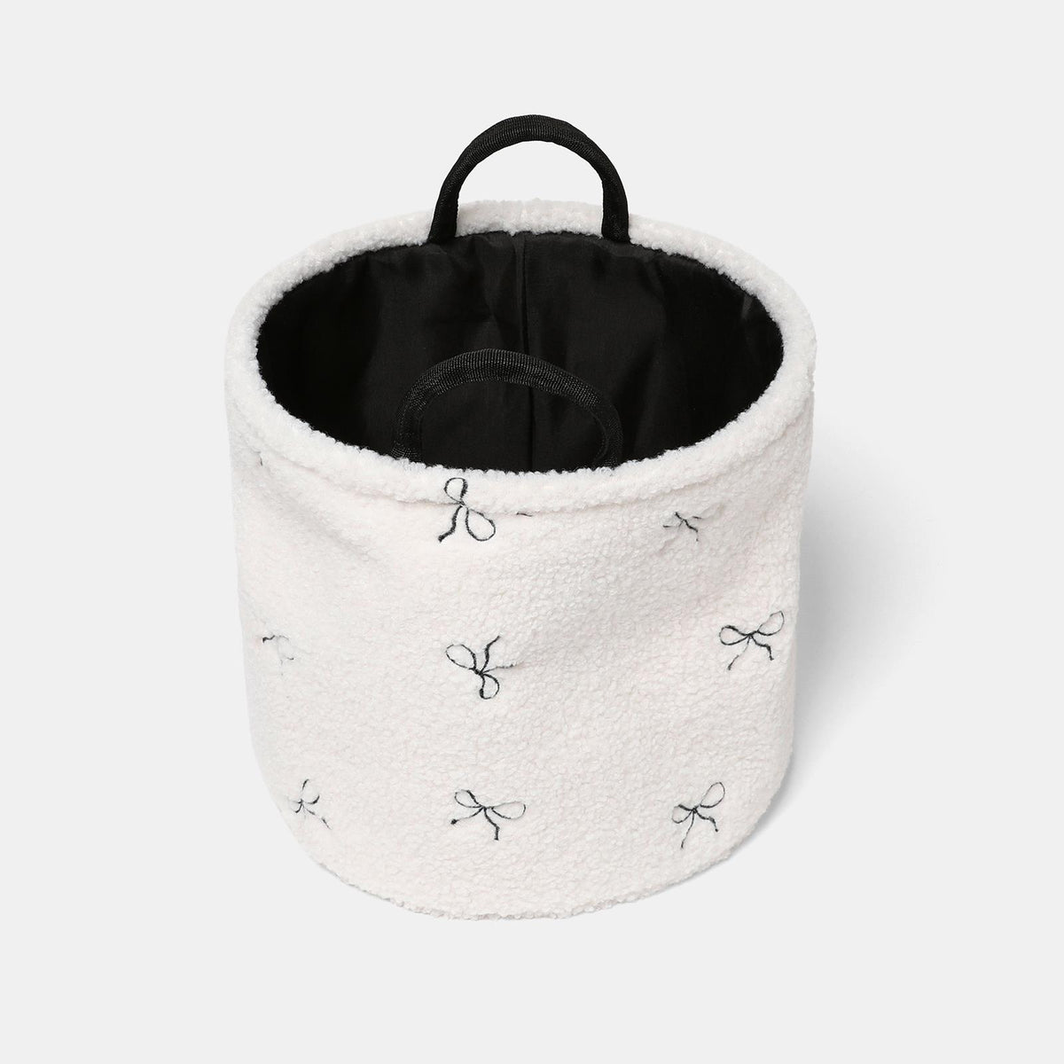 OHS Storage Basket Handles Boucle Fleece Laundry Clothes Organiser