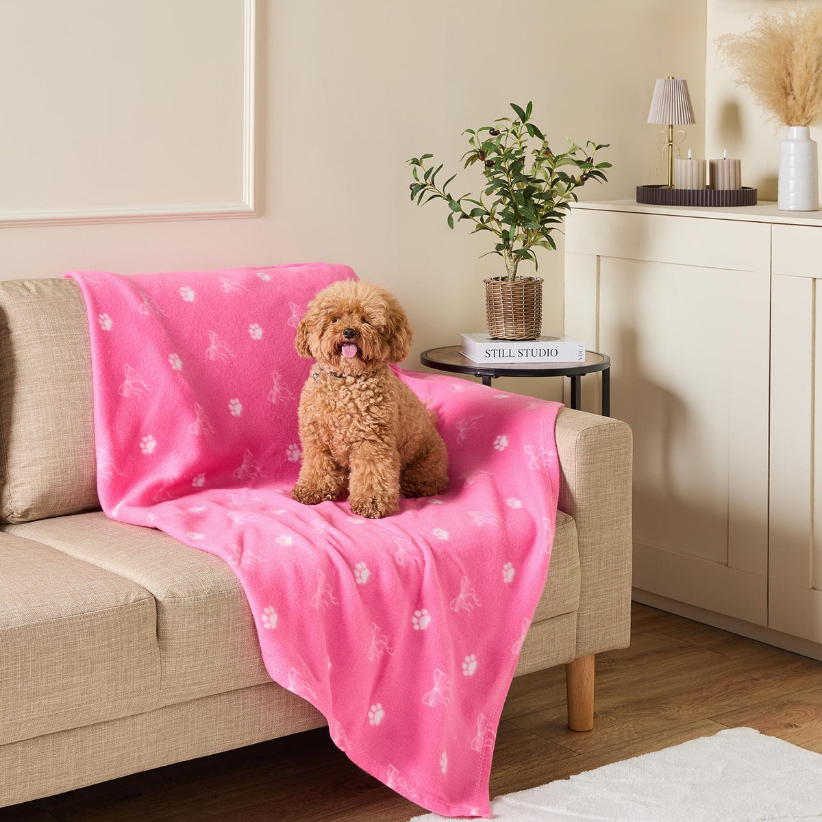 OHS Pet Blanket Dog Warm Fleece Cat Throw Paw Puppy Animal Soft Mat