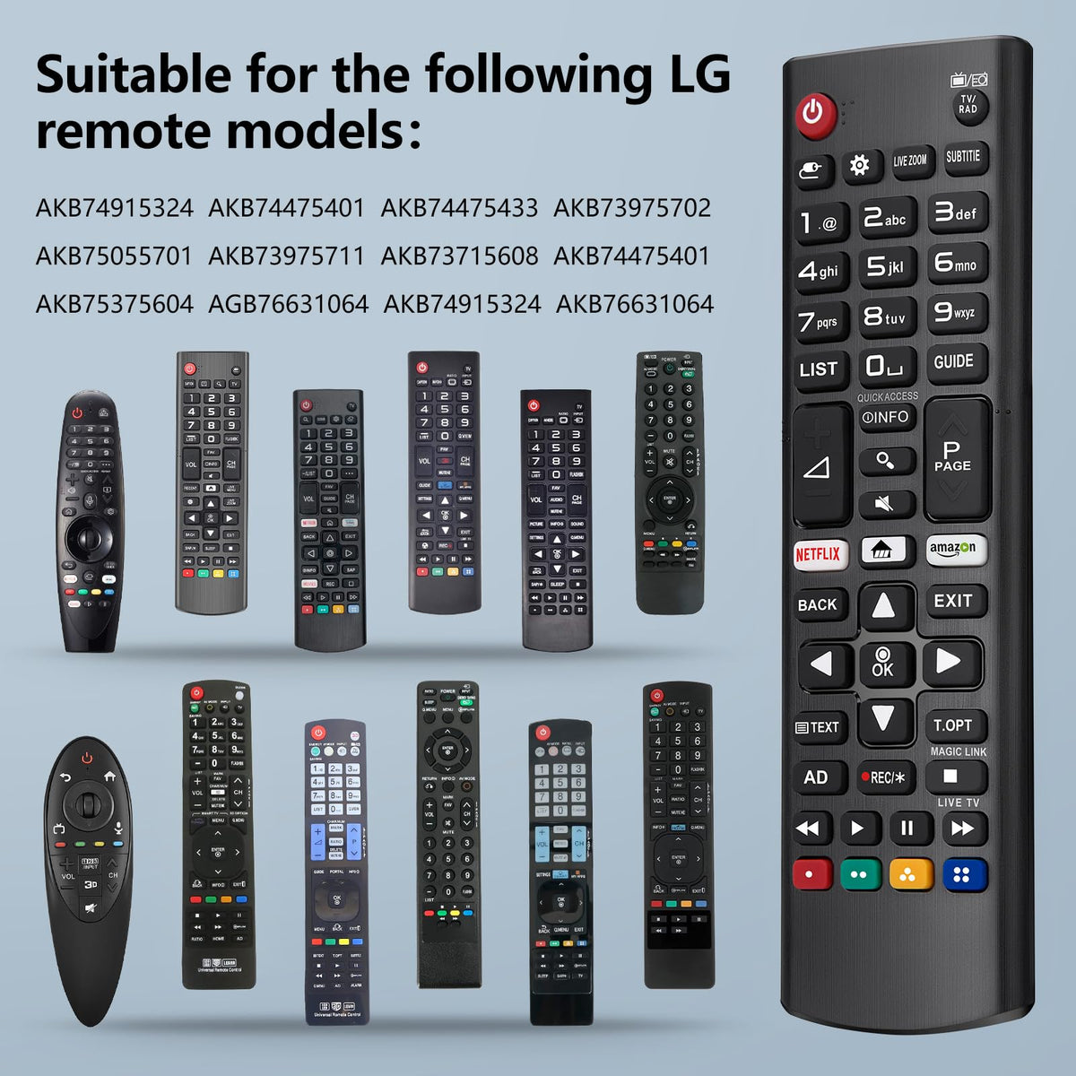 Universal for Samsung TV Remote Replacement【2 Pack】
