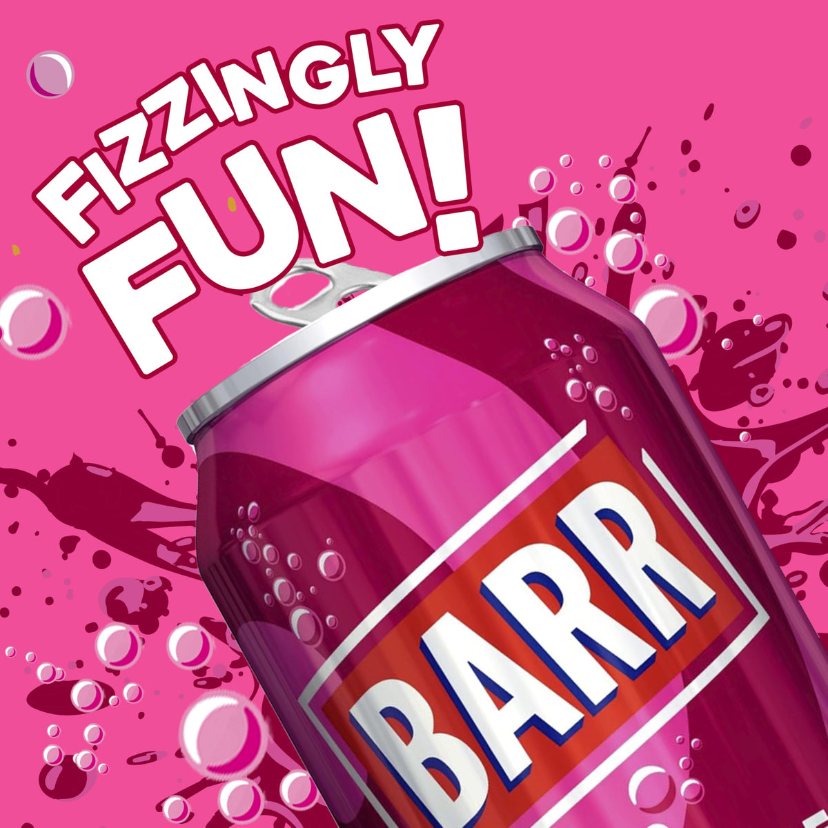 Barr Cream Soda Zero Sugar Sparkling Soft Drink, 24 Pack, 330ml Cans