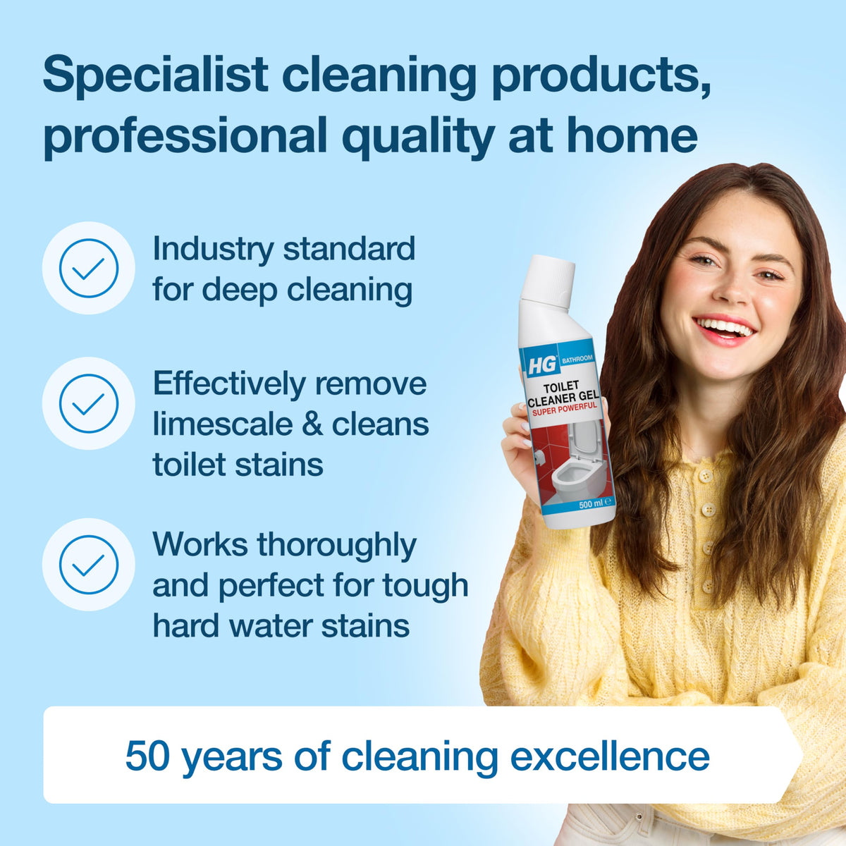 3X HG Super Powerful Toilet Cleaner