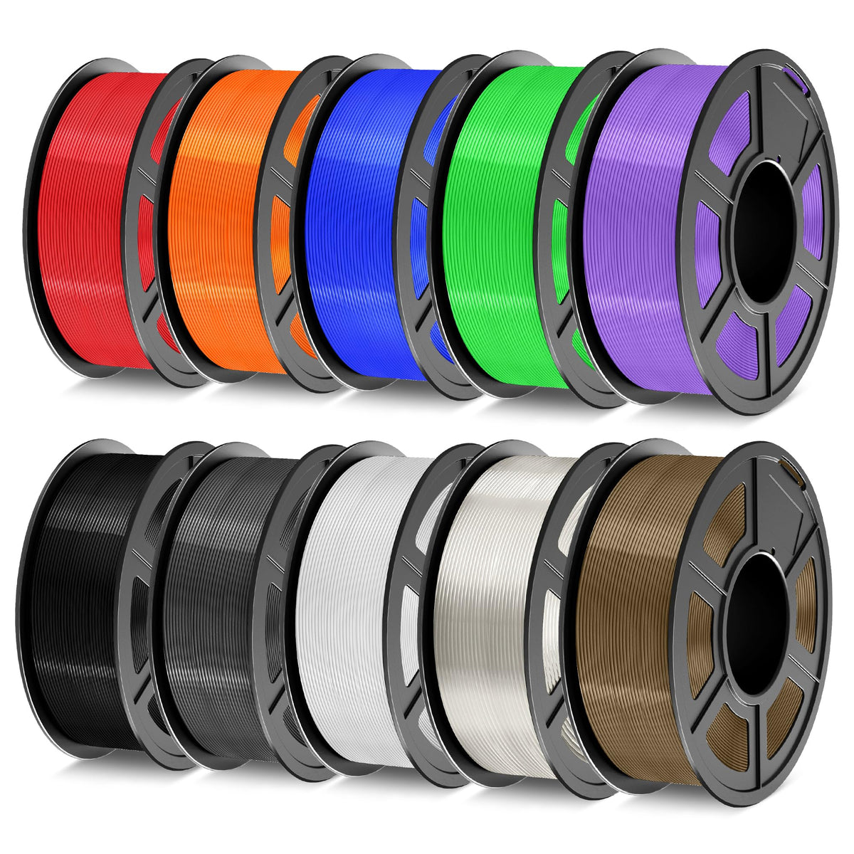 TECBEARS PETG Filament 1.75mm Black 1KG, High Strength & Toughness