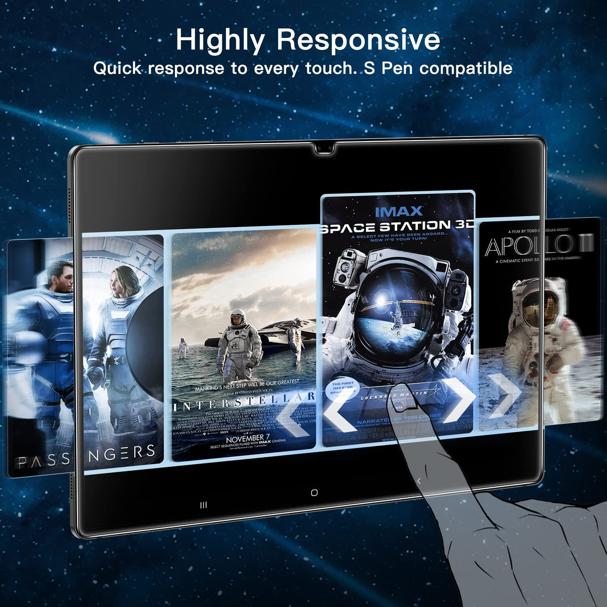 JETech Screen Protector for Galaxy Tab S10 Lite/S10 FE/S9 FE/S9, 2-Pack