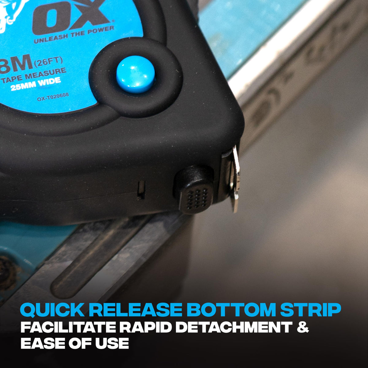 OX Trade 8m Tape Measure Twinpack - Metric & Imperial, Nylon Coated Blade
