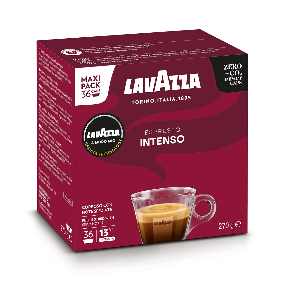 Lavazza, A Modo Mio Espresso Passionale, 36 Coffee Pods