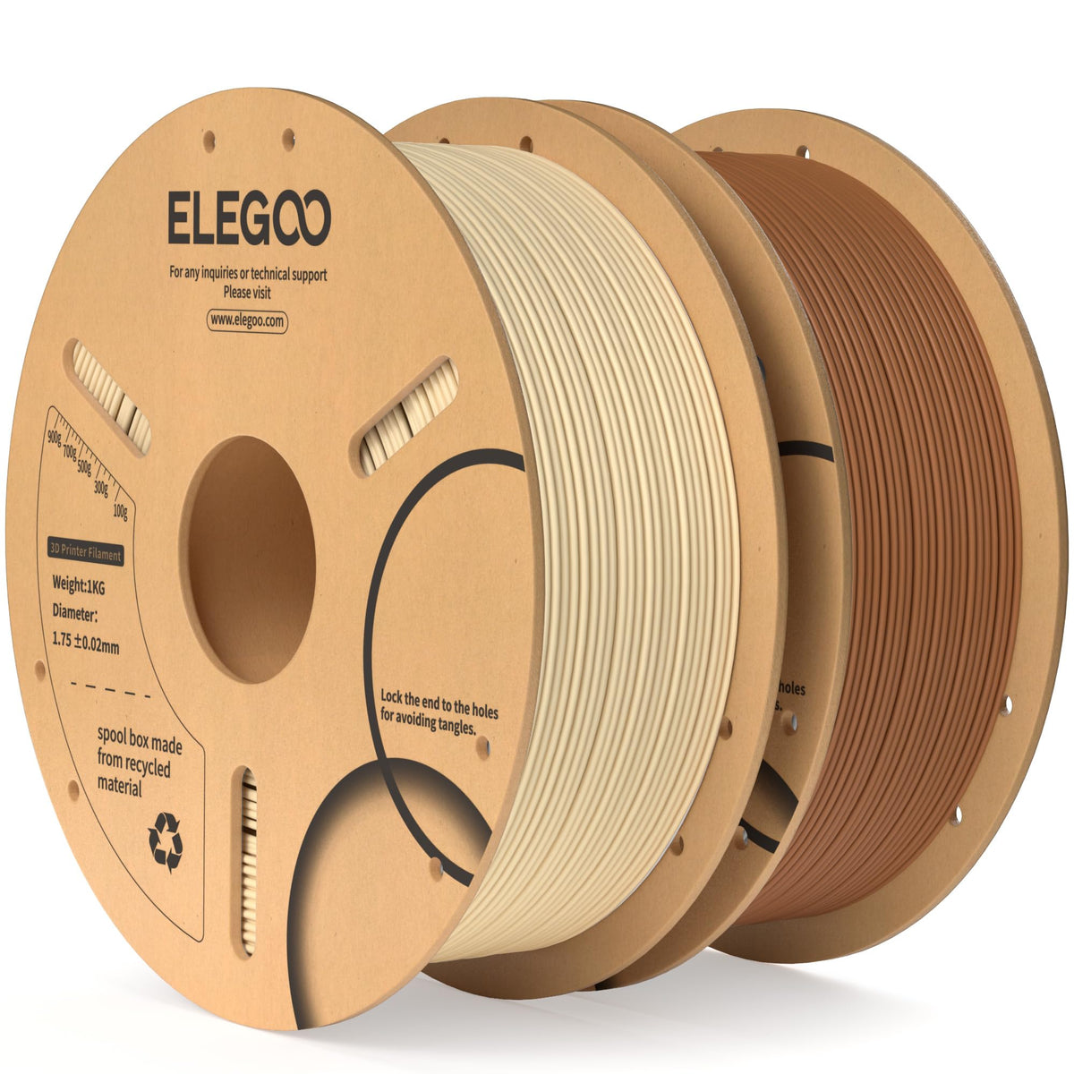 ELEGOO PLA Filament 1.75mm Black 1KG, 3D Filament Dimensional Accuracy +/- 0.02mm, 1kg Cardboard Spool(2.2lbs) 3D Printing Filament Fits for Most FDM 3D Printers