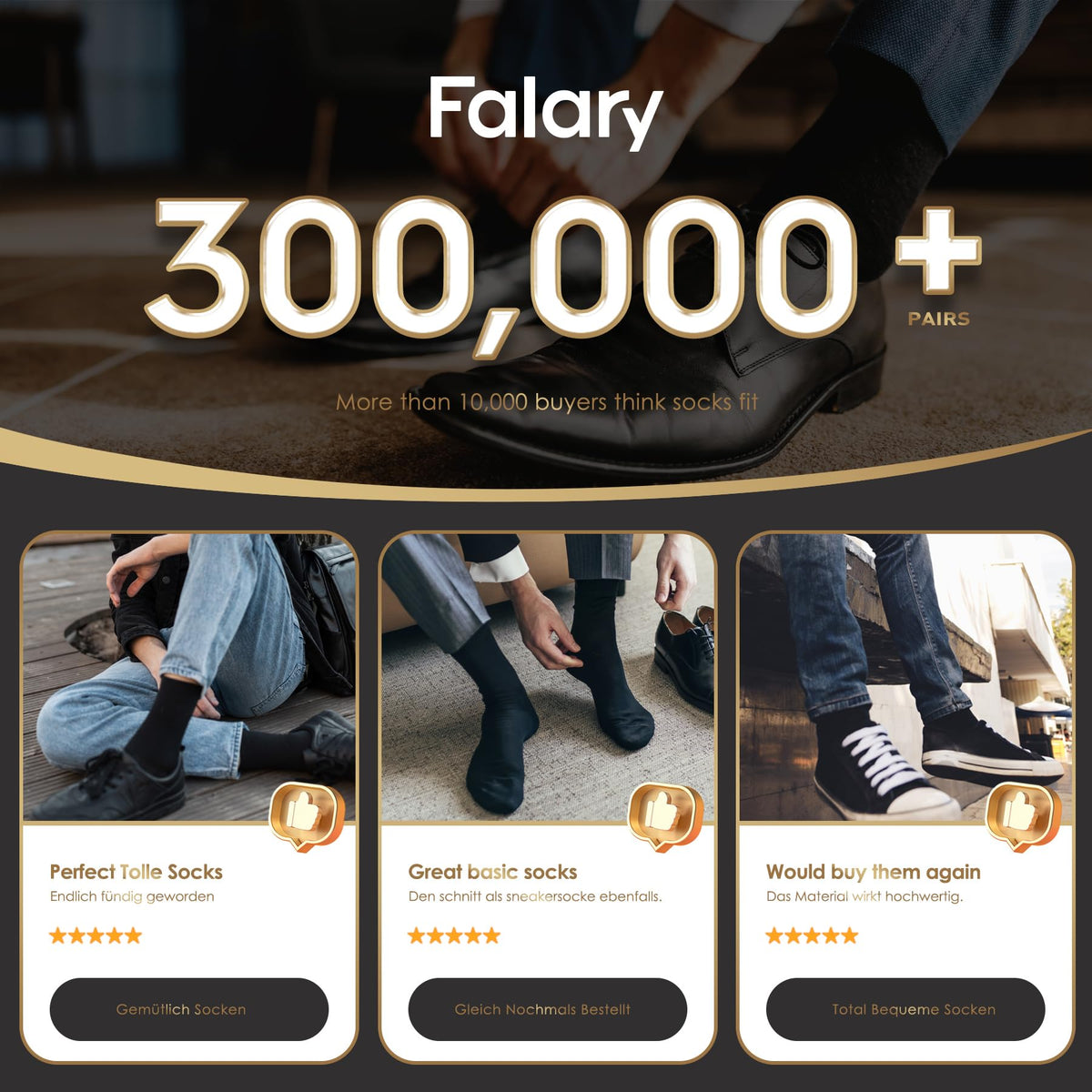 FALARY 12 Pairs Black Mens Socks, Plain Cotton Socks for Men & Women