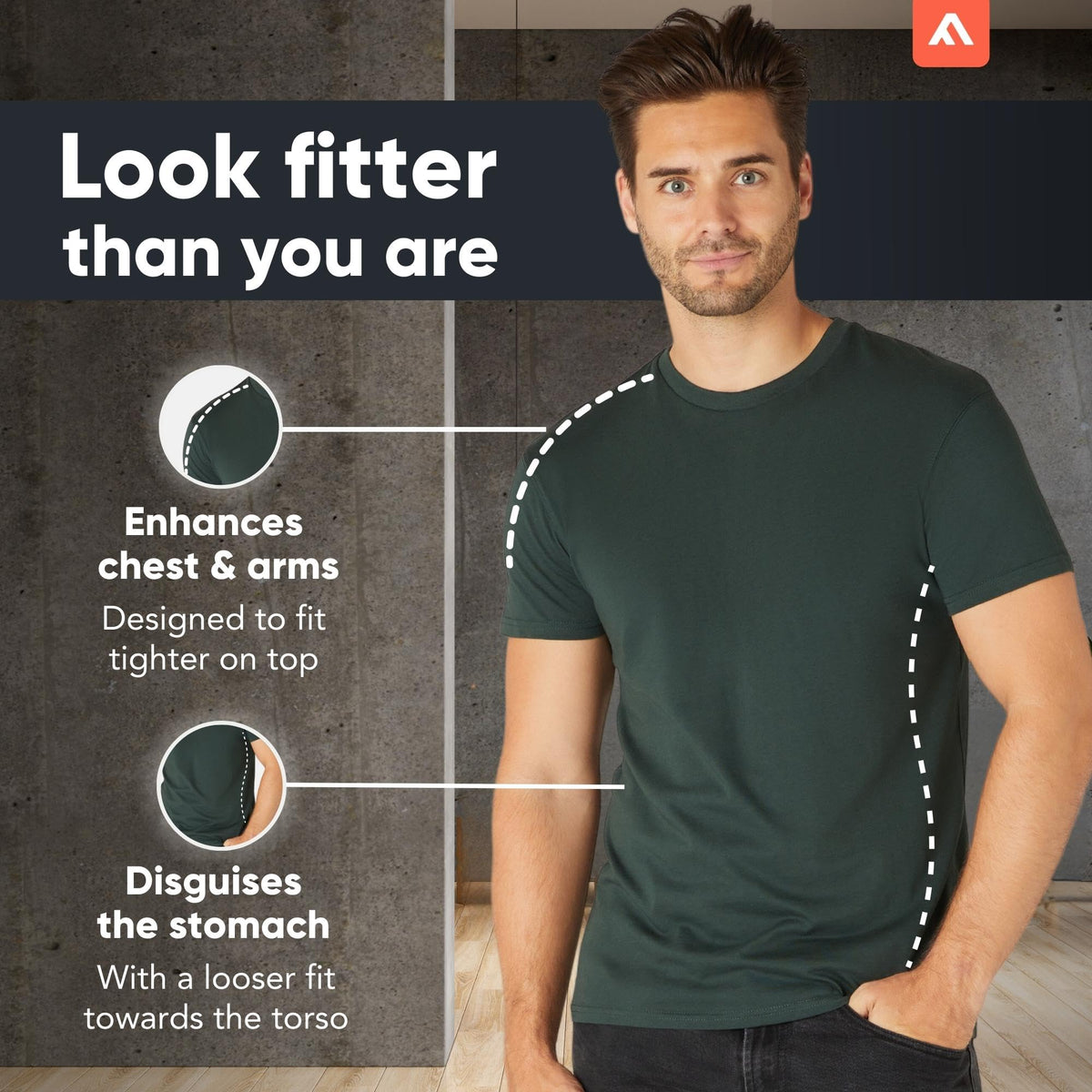 FM London 3/5 Pack Mens T Shirt, Premium Weight, 100% Cotton & Super Soft