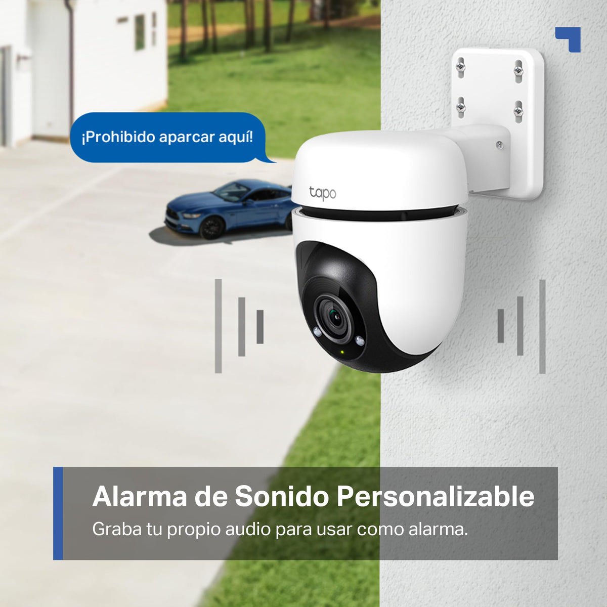 Tapo TC40 Pan/Tilt Smart Security Outdoor Camera, Full HD, 360° Person Detection Motion Tracking, Color Night Vision, WiFi Camera No Monthly Fee, Two-Way Talk, IP65, Works with Alexa and Google