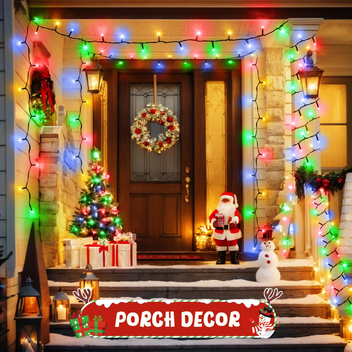 Gcstnn Battery Fairy Lights, 3M/9.8Ft 30LED Battery Powered Fairy Lights Indoor Outdoor with 6h Timer Waterproof String Lights On Green Cable,for Bedroom Christmas Tree Decorations,Garden-Cool White