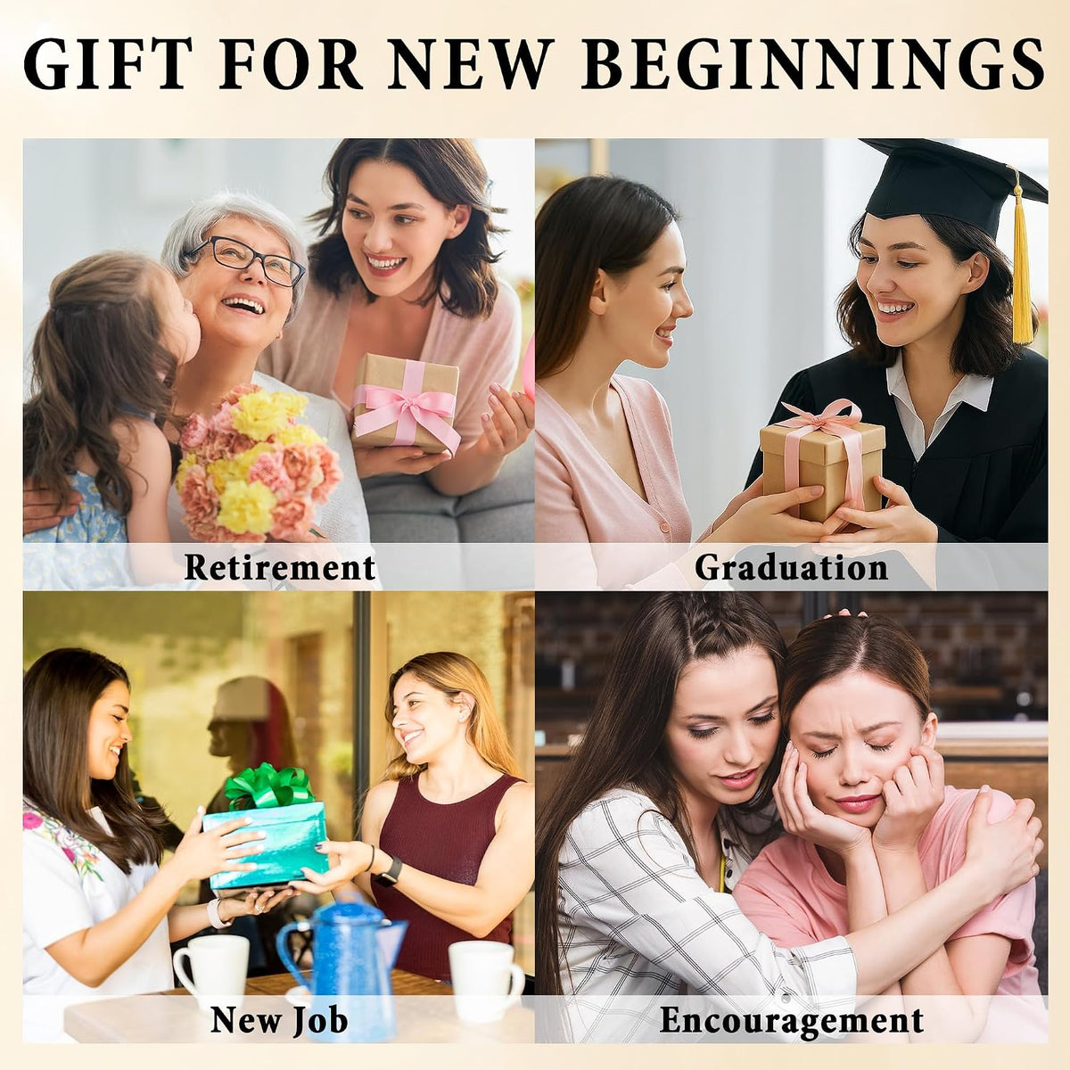 Trinckle New Beginnings Gifts for Women Crystal Keychain Leaving Gifts
