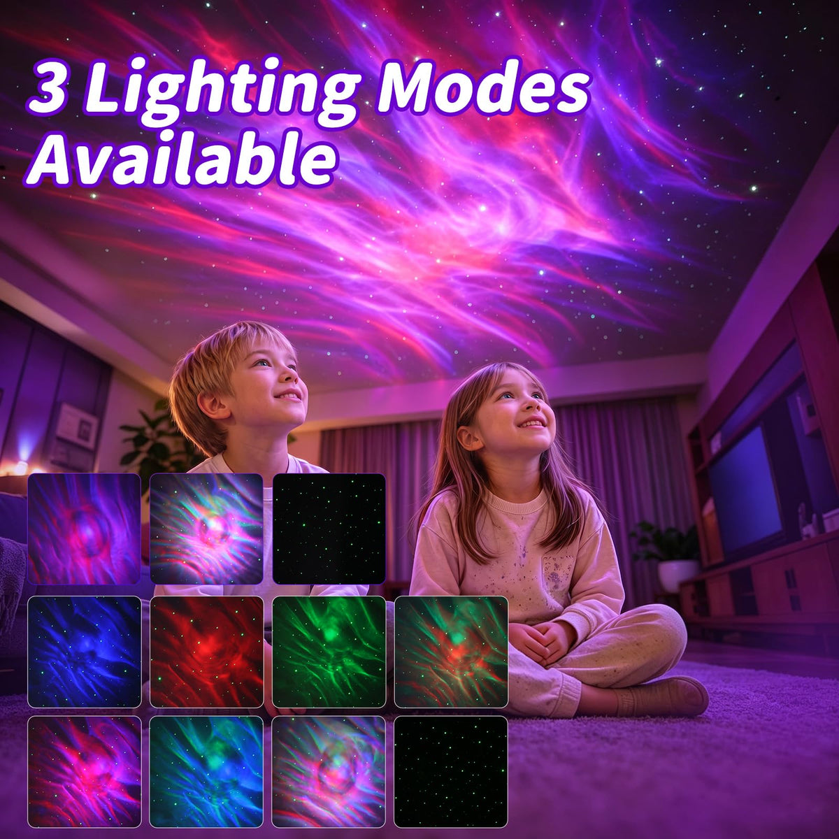CAIYUE Star Projector Galaxy Projector, Exquisite Nebula Night Light Projector, Ocean Wave Galaxy Light with Remote Control,with Adjustable Speed and Brightness, Adults, Bedroom,Party