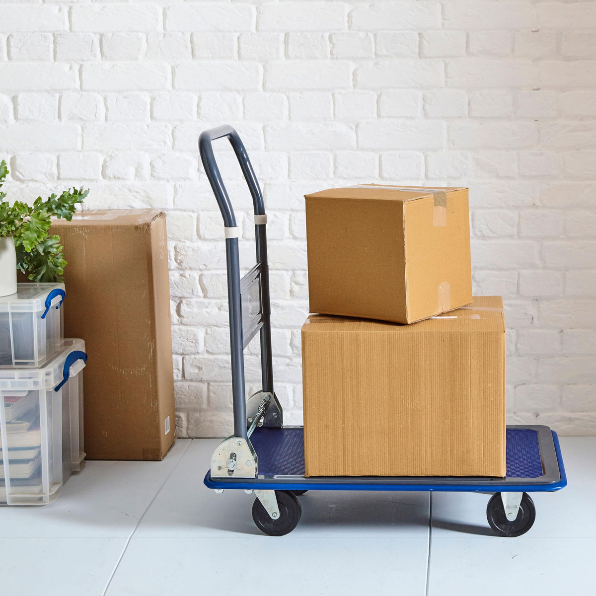 Neo Heavy Duty Aluminium Folding Sack Trolley Hand Truck Barrow Transport Wheels Extendable Handle (100 kg))