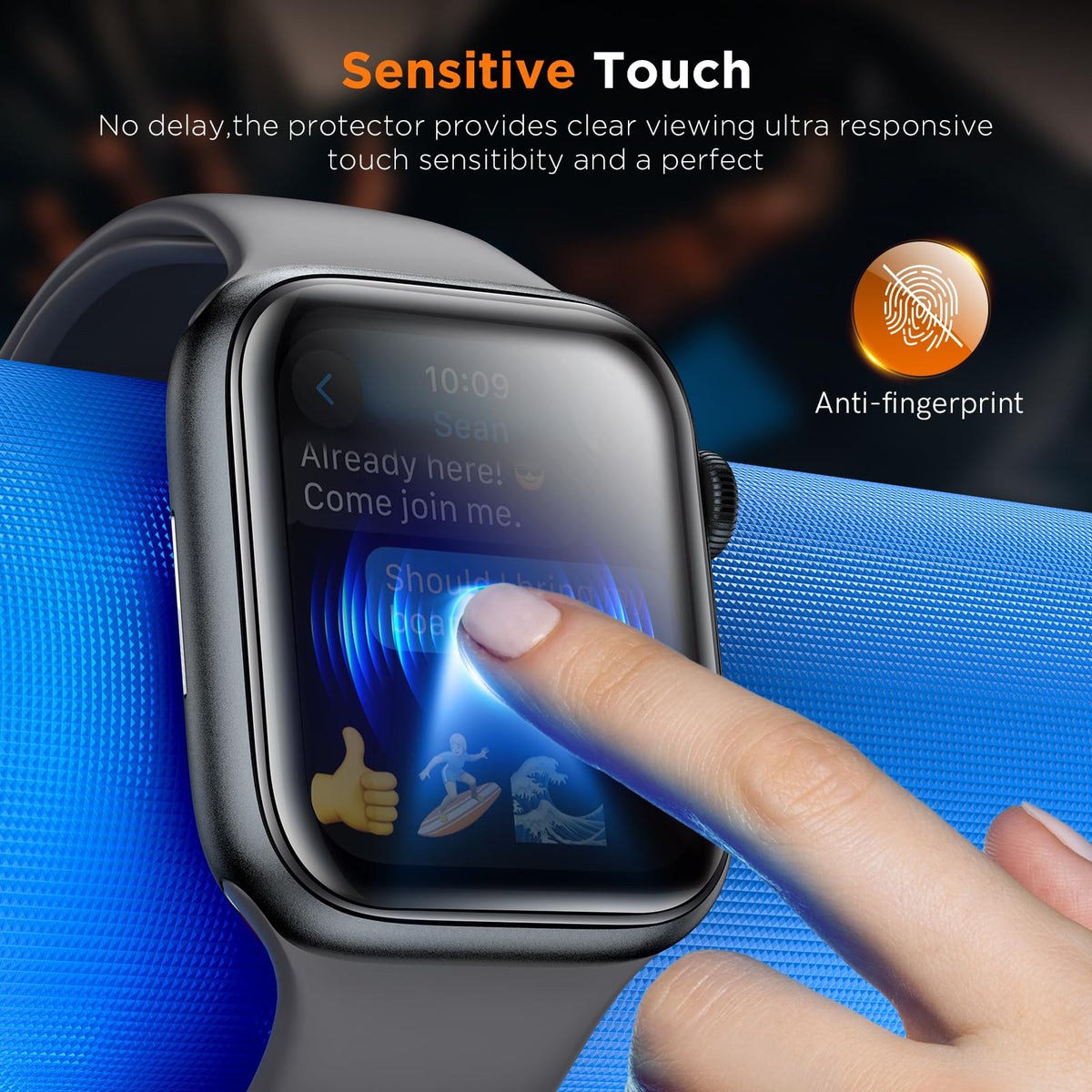 LK 6 Pack for Apple Watch Series 12/11/10 42mm Screen Protector