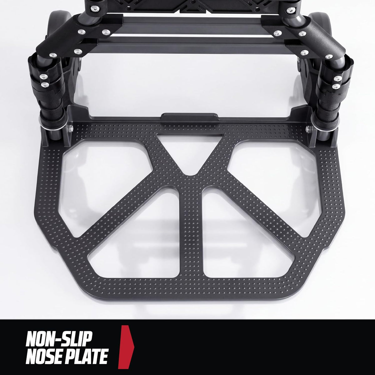 MoverX Folding Hand Truck Aluminium, Heavy Duty Hand Truck Foldable Trolley on Wheels, Multi Purpose Sack Truck Moving Trolley, 80kg